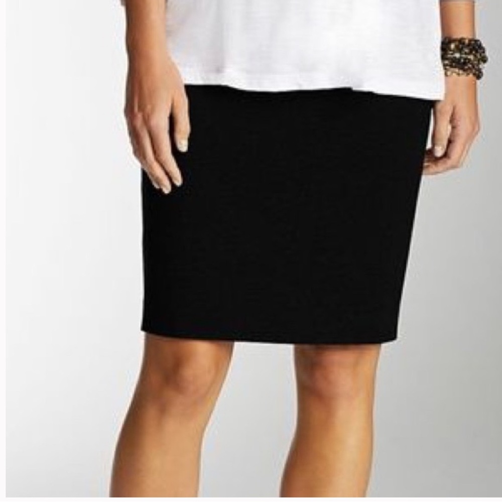 J. Jill Elegant Velveteen Black Skirt